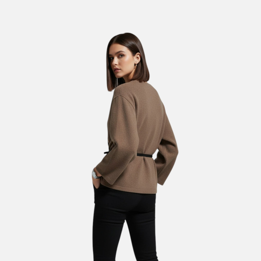Women's Elegant Wrap Sweater