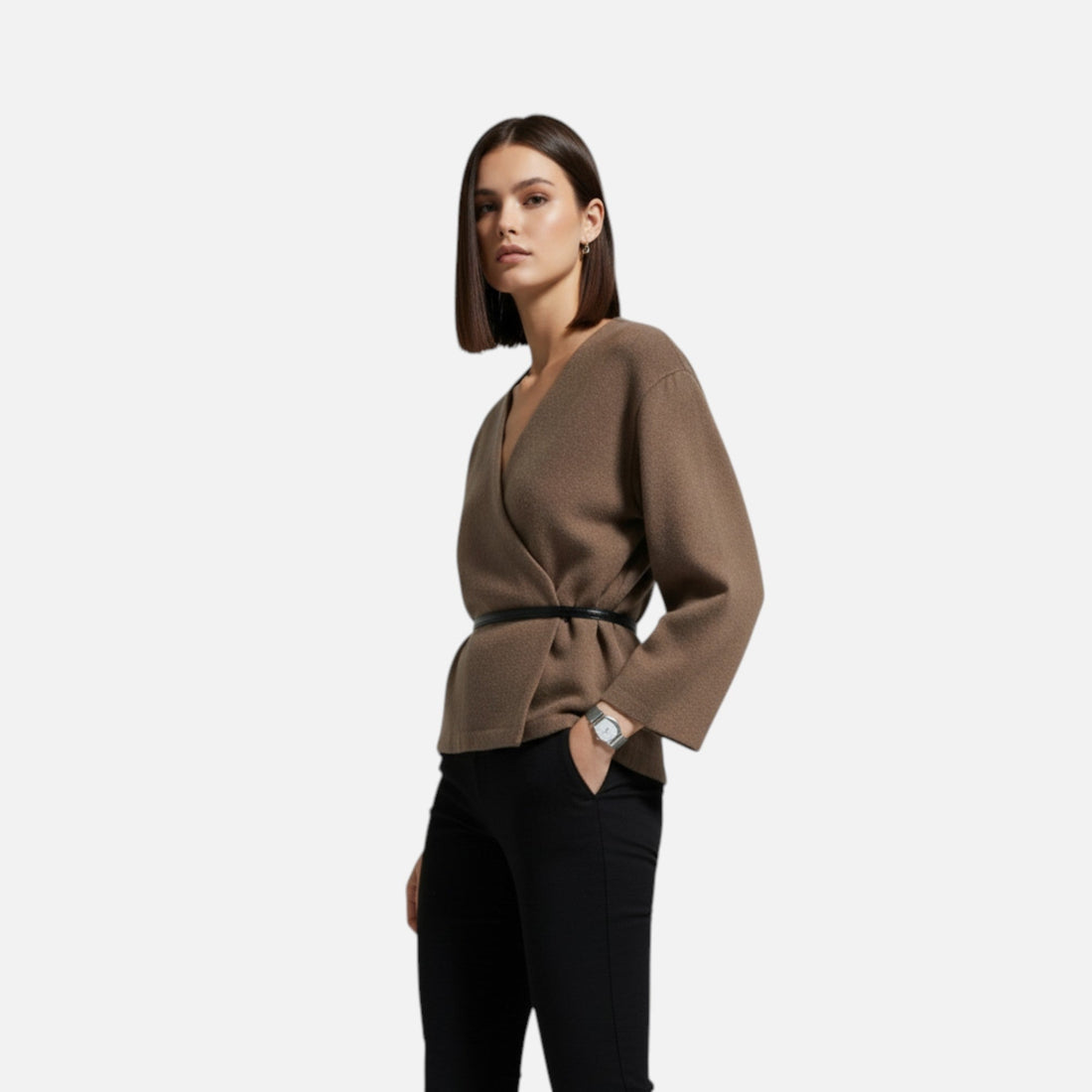 Women's Elegant Wrap Sweater