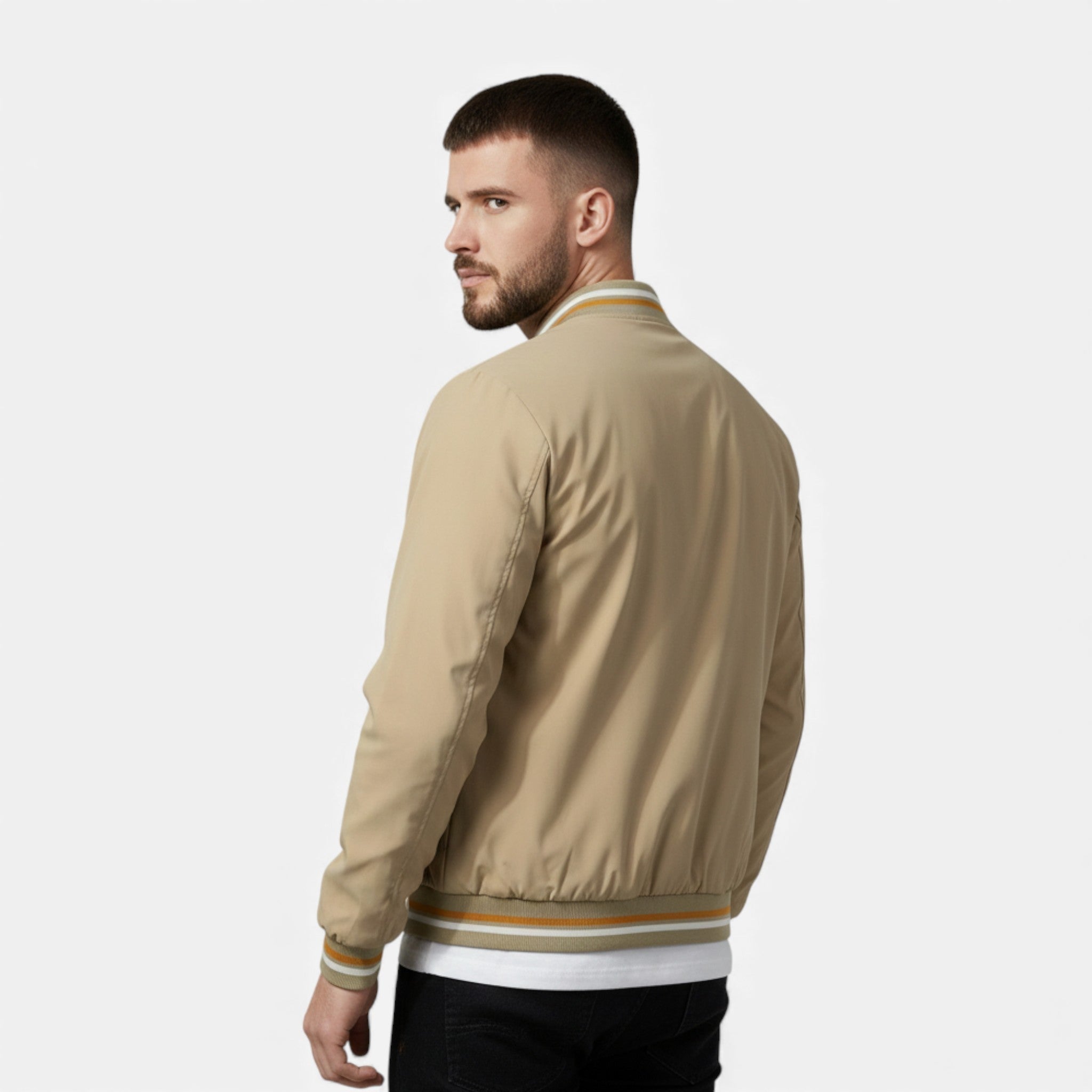 Men’s Thick Bomber Jacket for Autumn/Winter