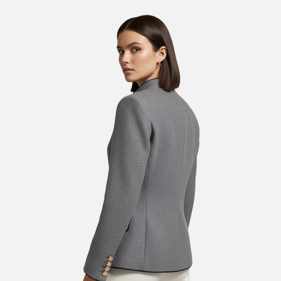 Women’s Double-Breasted Wool Blazer