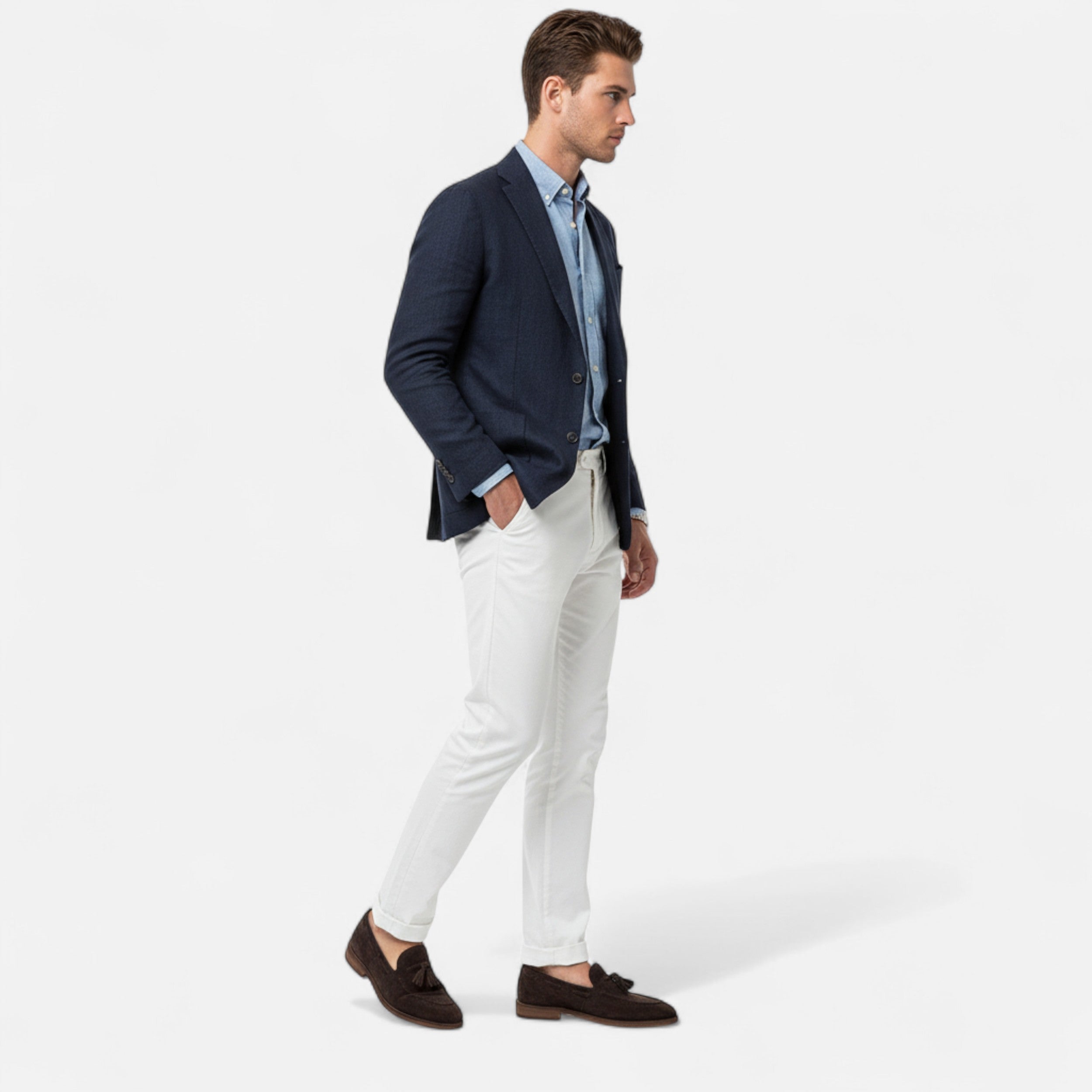 Men’s Nubuck Leather Loafers | Classic British Style