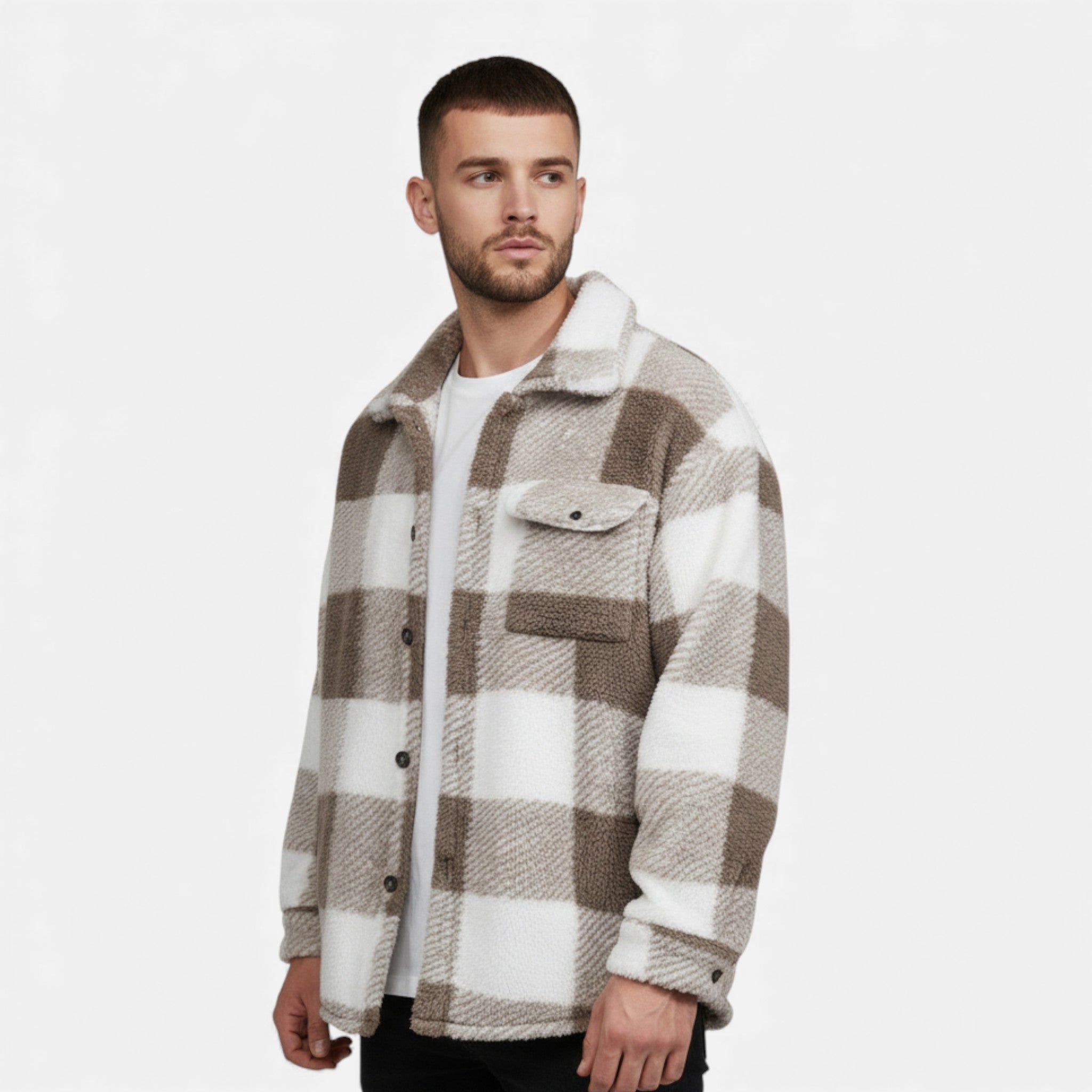 Men’s Velvet Plush Rabbit Fur Jacket