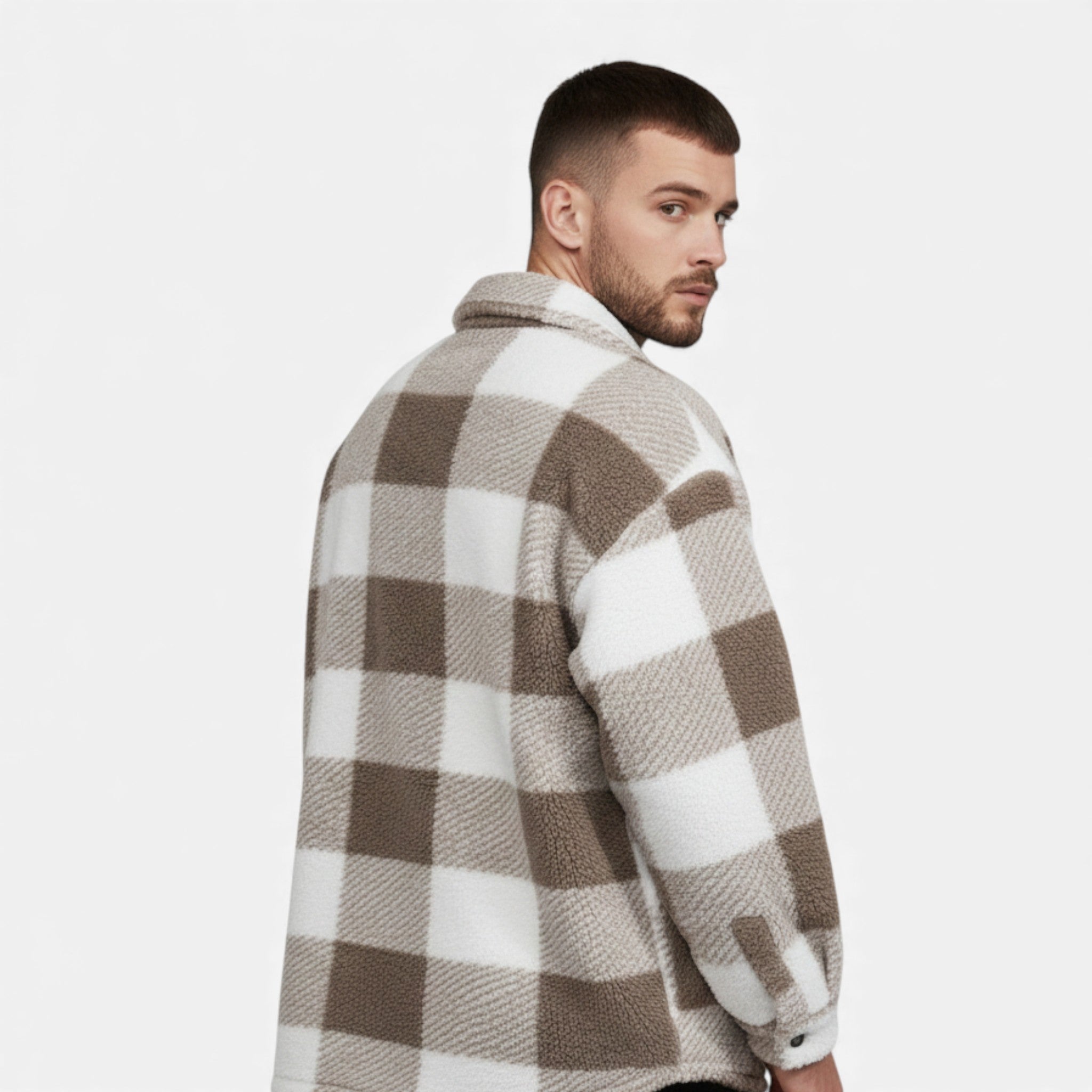 Men’s Velvet Plush Rabbit Fur Jacket