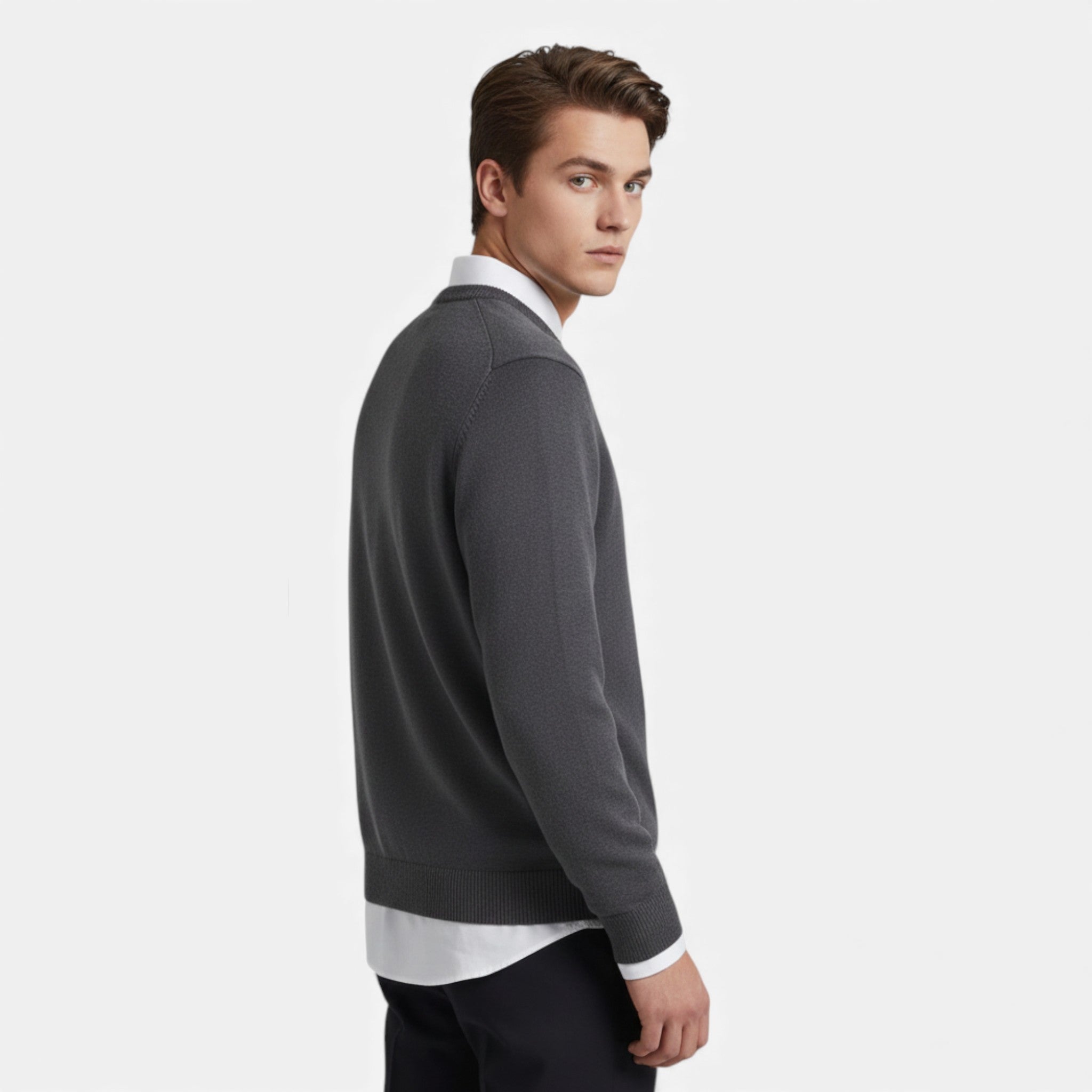 Men’s Crew Neck Knit Sweater