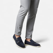 Men’s Suede Monk Strap Loafers – Slip-On Elegance