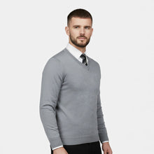 Men’s V-Neck Knit Sweater for Autumn/Winter