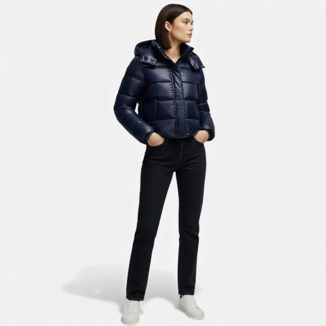 Women’s Retro Thick Hooded Winter Jacket