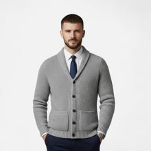 Men’s Button-Up Premium Wool Cardigan – Classic Slim Fit Style