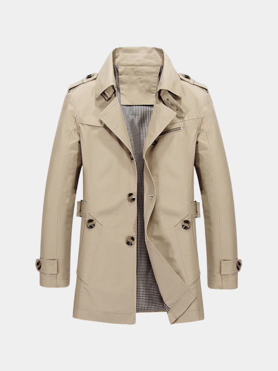 Men's Lightweight Trench Coat – Windproof