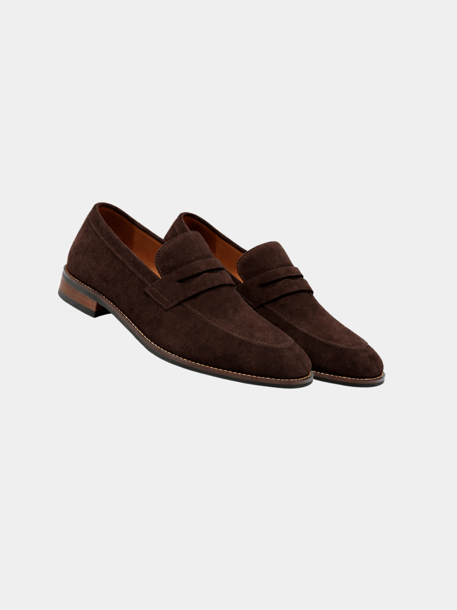 Men's Nubuck Loafers – Suede Slip-On Shoes