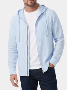 Men's Linen Blend Hoodie – Relaxed Fit