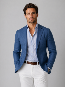 Men's Lightweight Casual Blazer Tailored Fit Jacket