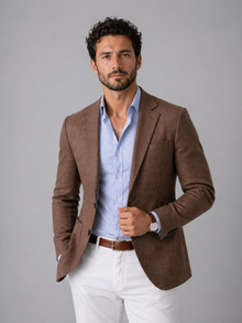 Men's Lightweight Casual Blazer Tailored Fit Jacket