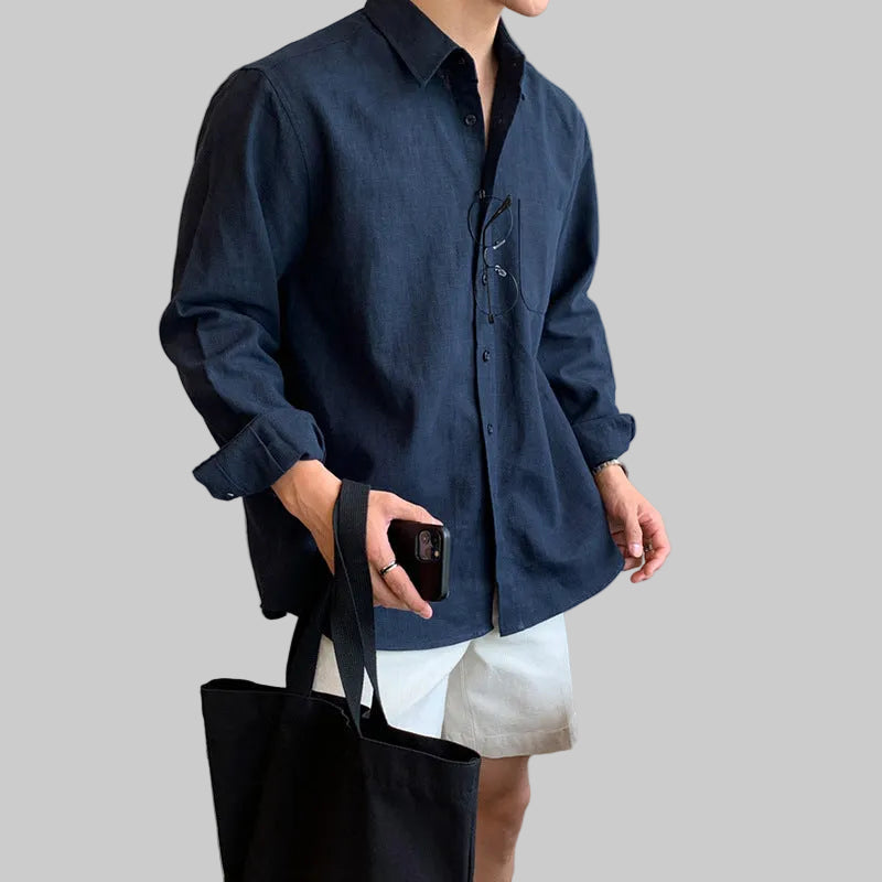 Men’s Long-Sleeved Button-Down Shirt