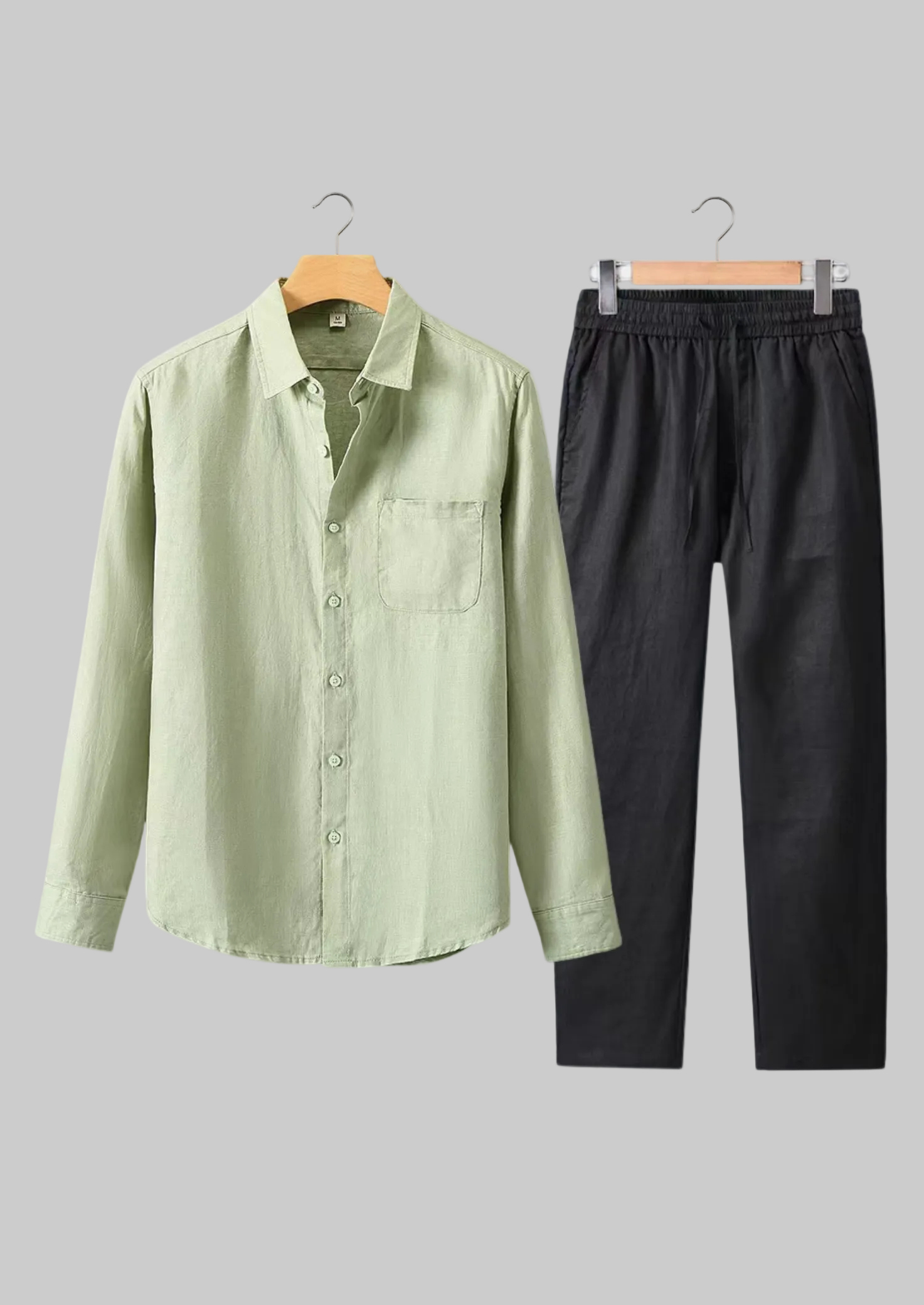 Men’s Long Sleeve Shirt and Trousers Set