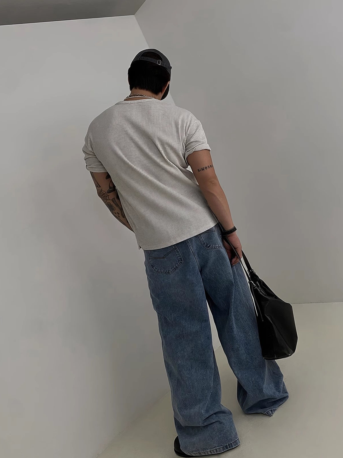 Men’s Ribbed Henley T-Shirt