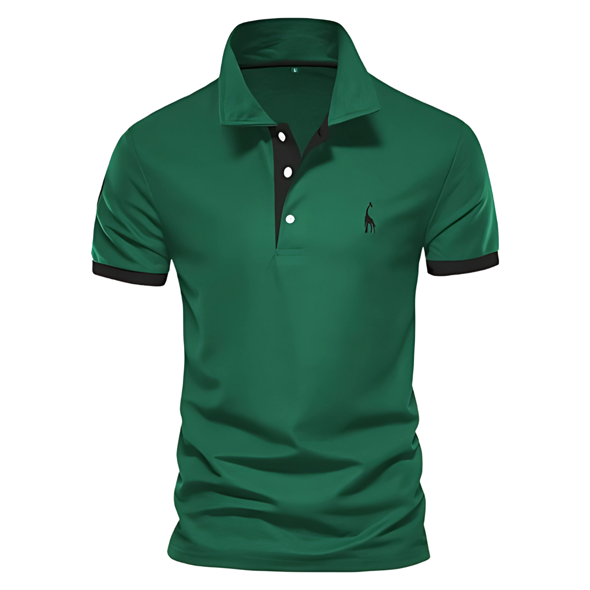 Men’s Short Sleeve Polo Shirt with Chest Embroidery