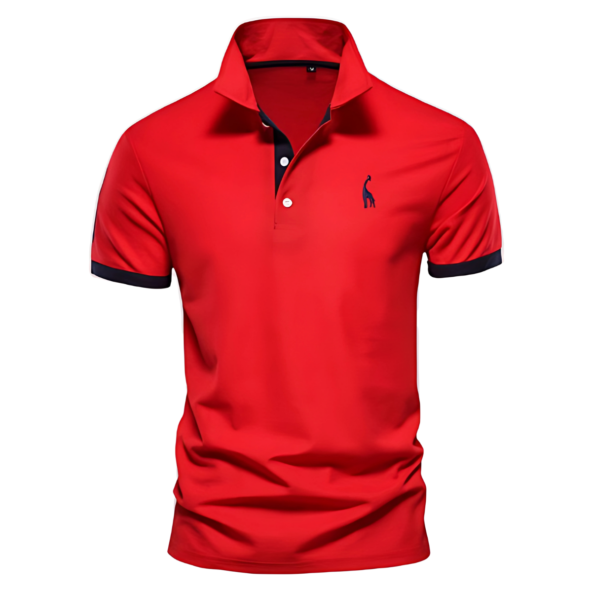 Men’s Short Sleeve Polo Shirt with Chest Embroidery