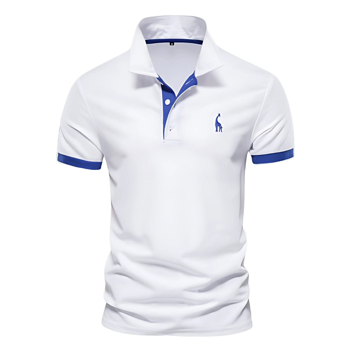Men’s Short Sleeve Polo Shirt with Chest Embroidery