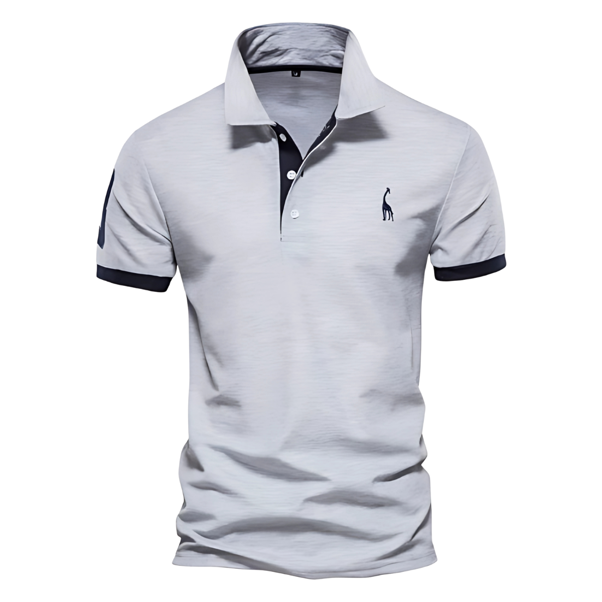 Men’s Short Sleeve Polo Shirt with Chest Embroidery