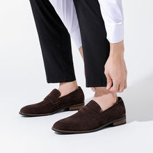 Men's Nubuck Loafers – Suede Slip-On Shoes