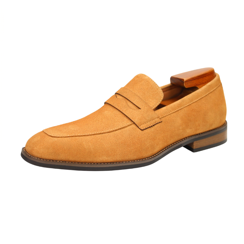 Men's Nubuck Loafers – Suede Slip-On Shoes