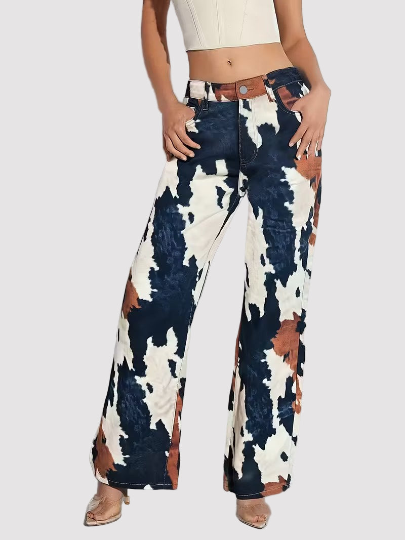 Women’s Printed Wide-Leg Pants