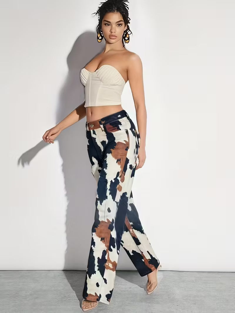 Women’s Printed Wide-Leg Pants