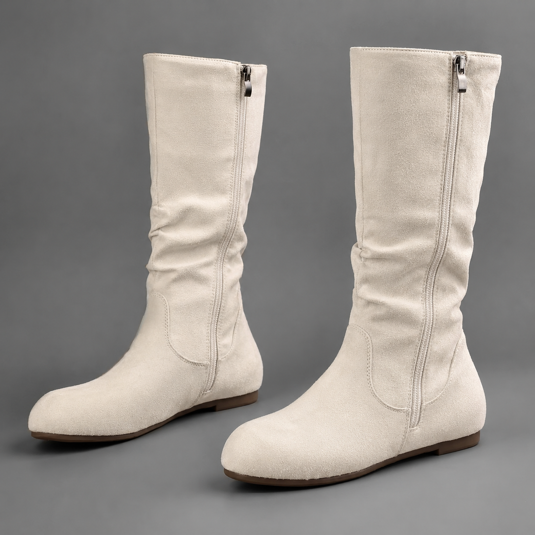 Women's Winter Boots – Mid Calf Side Zip