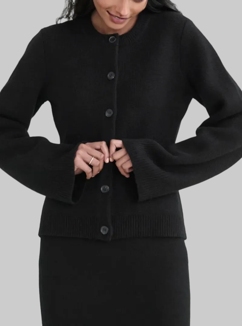 Women’s Button-Front Knit Cardigan