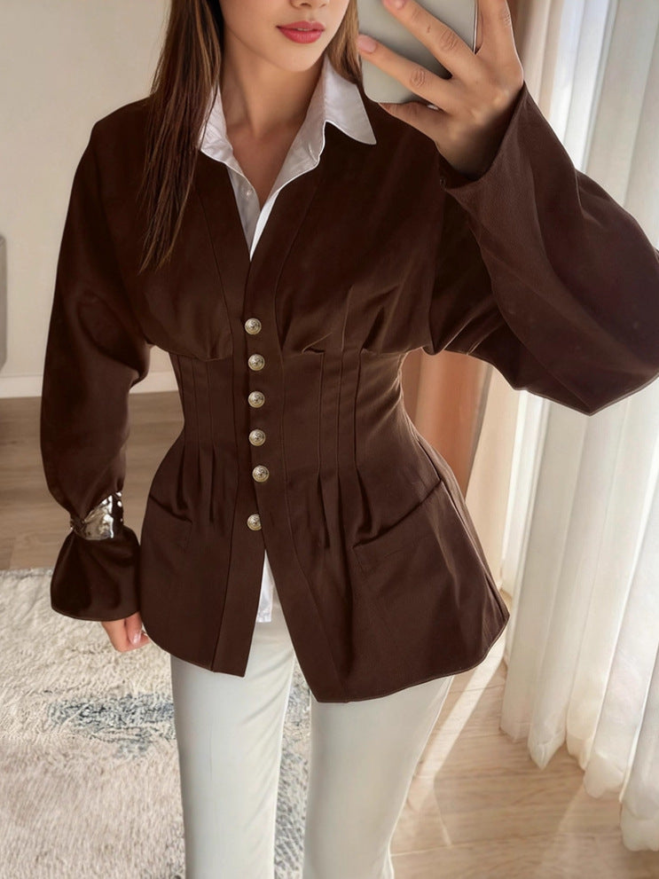 Women's Corset-Waist Blouse