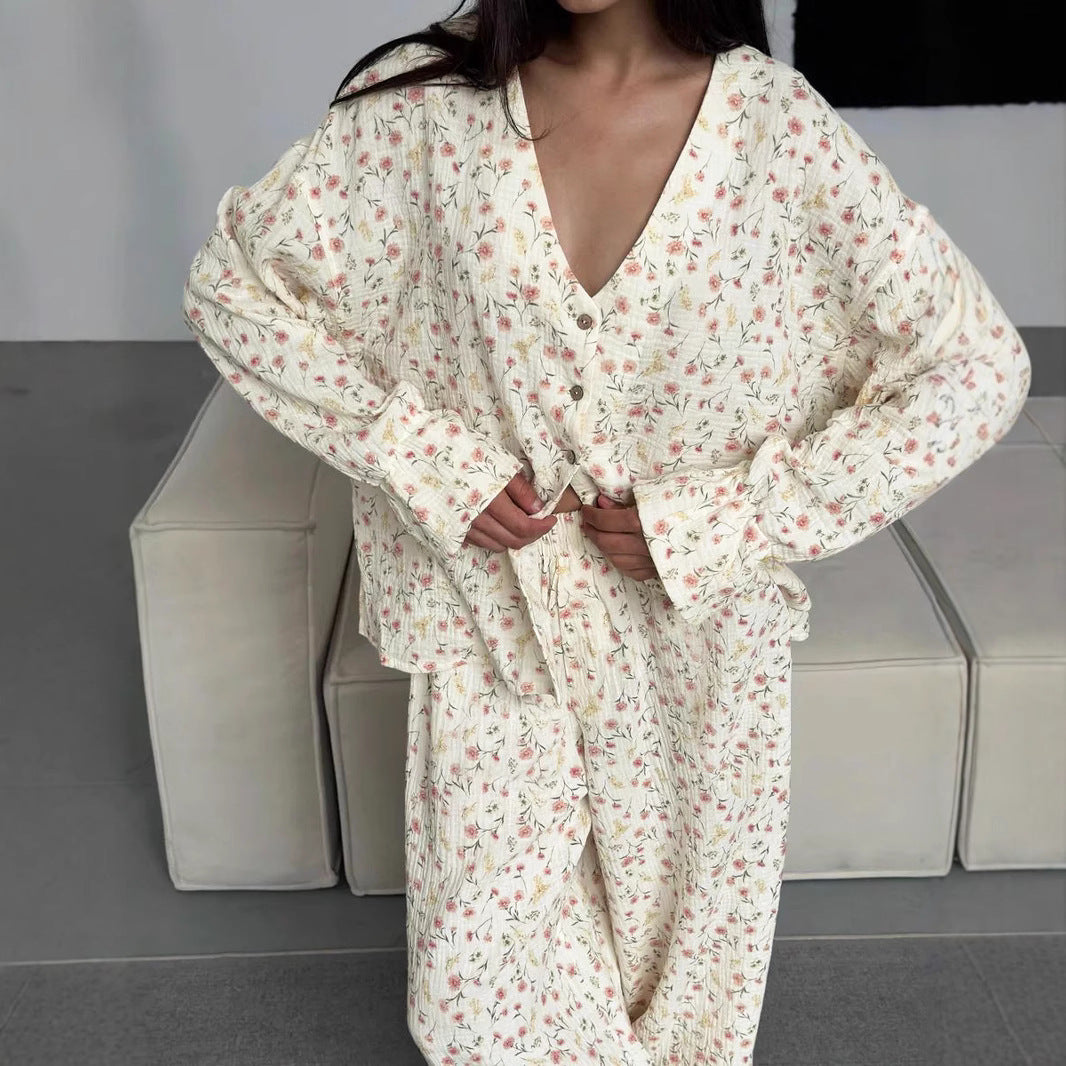 Women’s Floral Print Pyjama Set