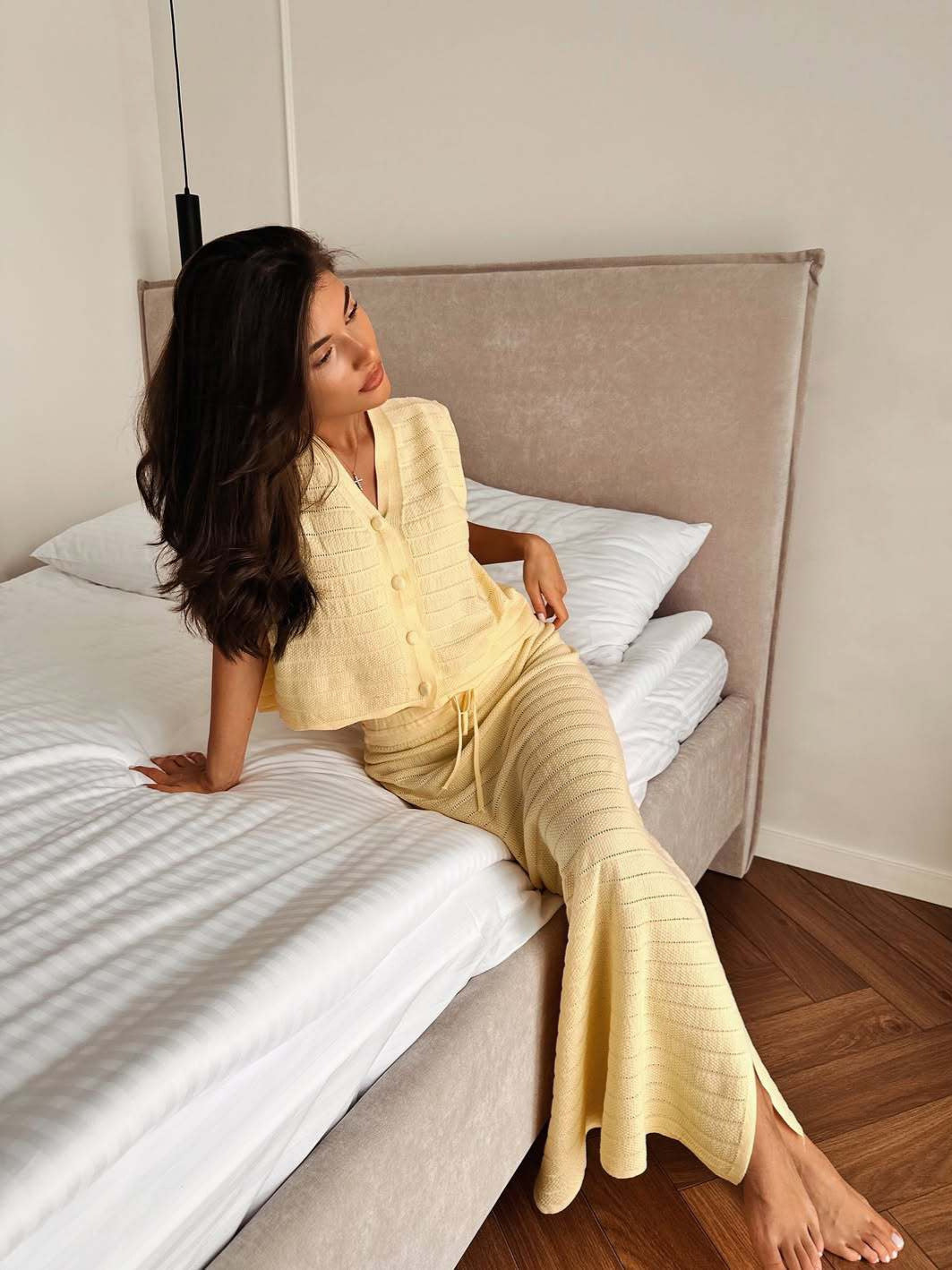 Women’s Knit Vest and Maxi Skirt Set
