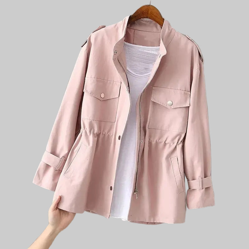 Women’s Long Sleeve Jacket with Flap Pockets