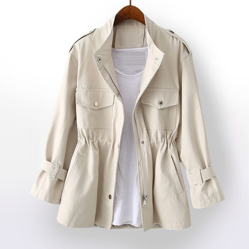 Women’s Long Sleeve Jacket with Flap Pockets