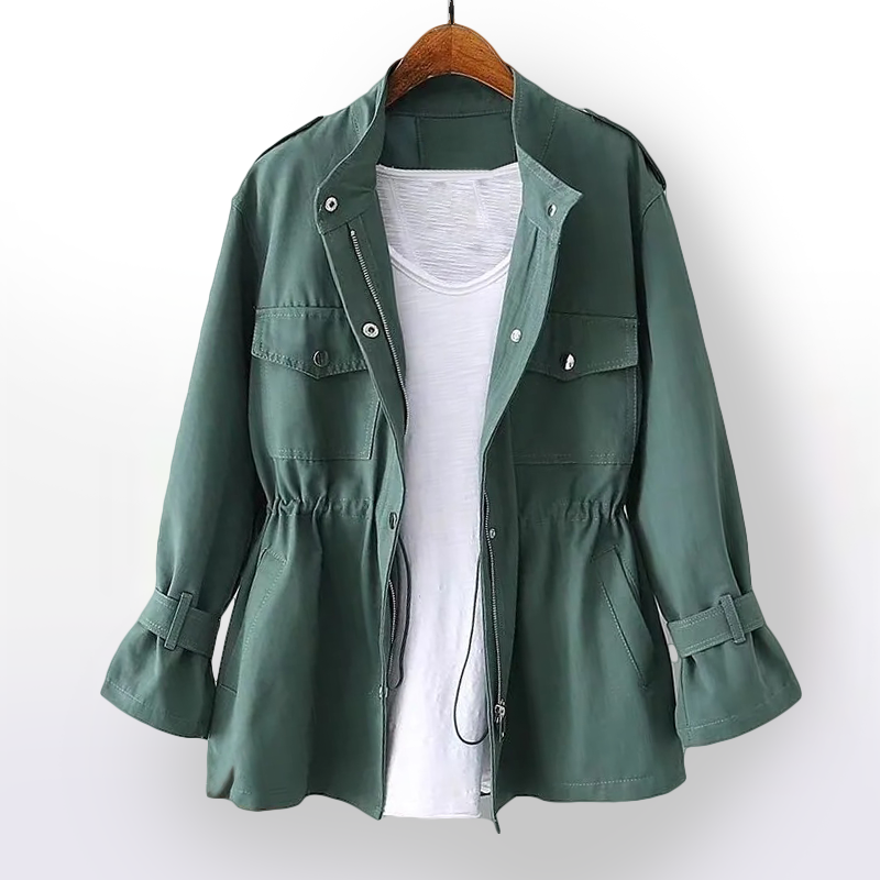 Women’s Long Sleeve Jacket with Flap Pockets