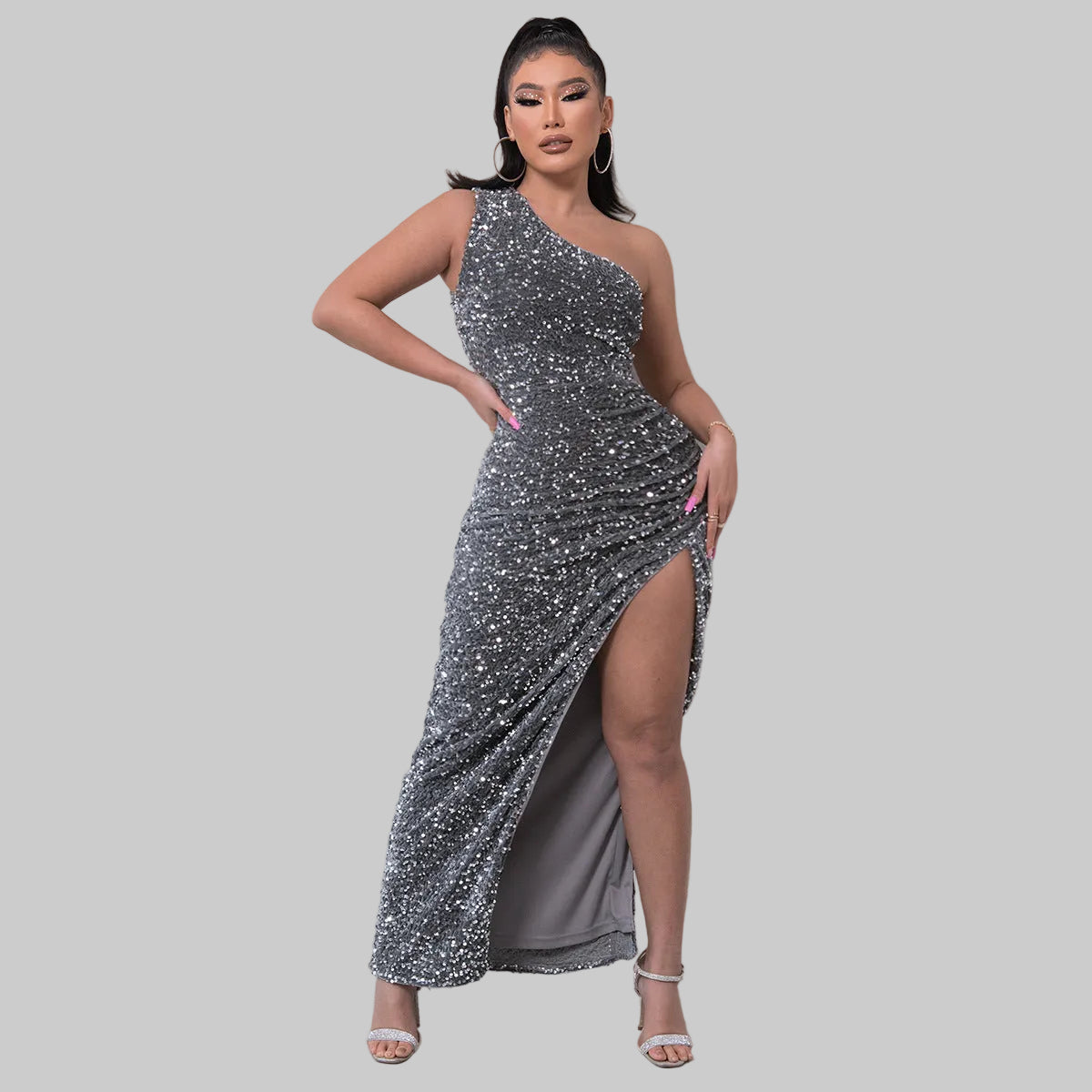 sleeveless sequin dress Black Sleeveless Sequin Sparkle Velvet Short Dress