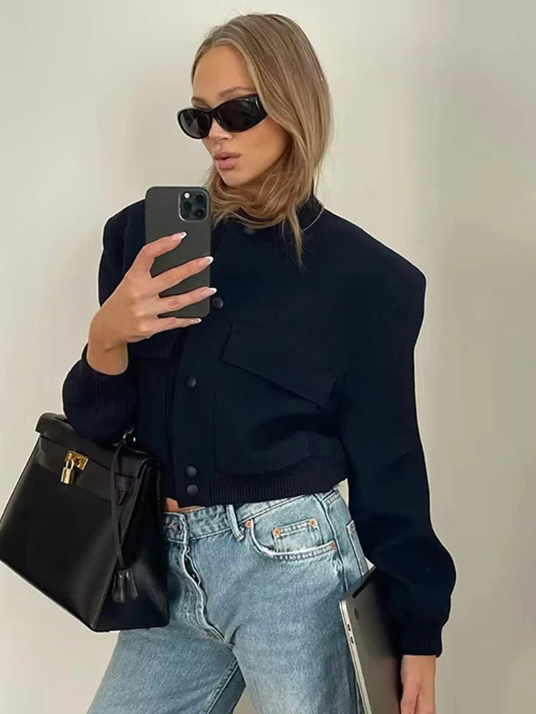 Women’s Short Button-Front Jacket