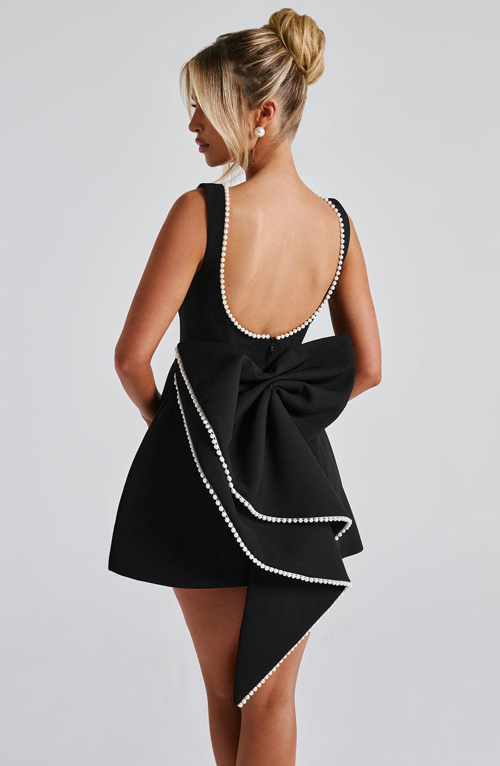 Women’s Sleeveless Mini Dress with Scoop Back