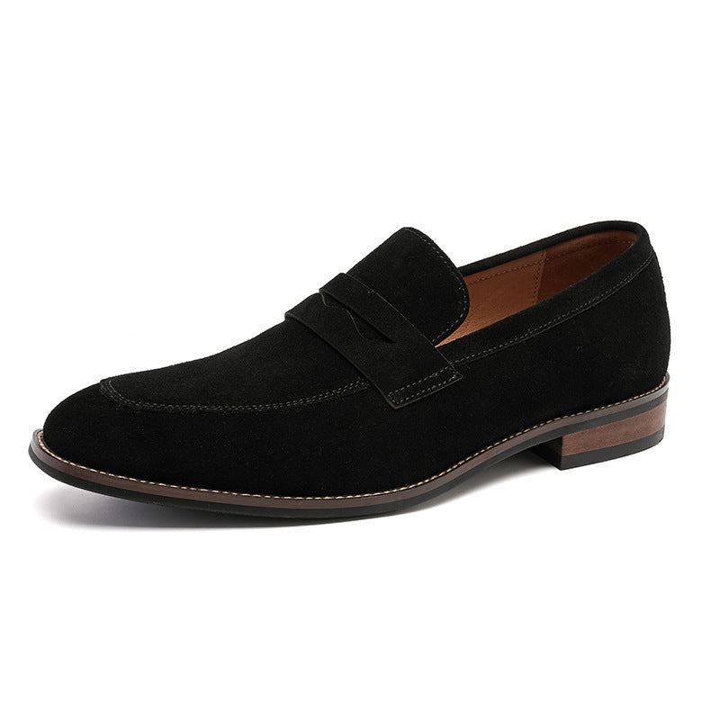 Men's Nubuck Loafers – Suede Slip-On Shoes