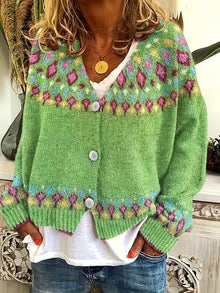 Women's Fair Isle Cardigan – Nordic Knit