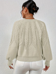 Relaxed Cable-Knit Sweater