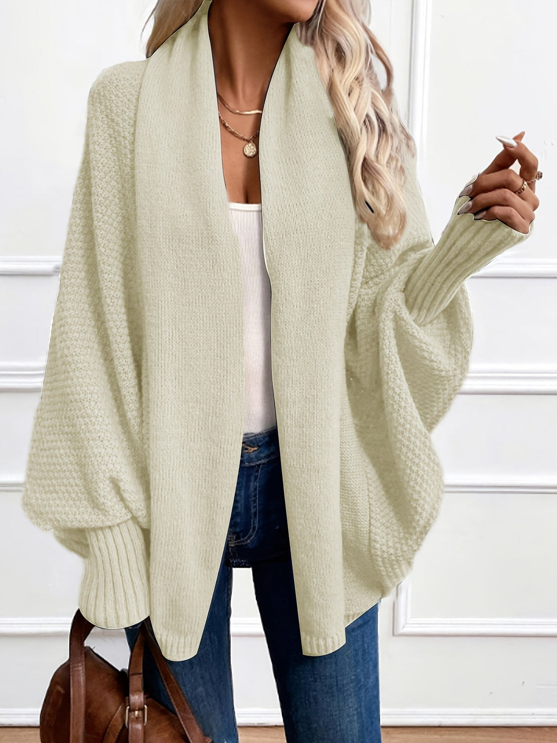 Women's Shawl Collar Cardigan – Draped Longline