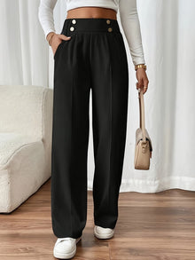 Elegant Straight-Leg Office Pants