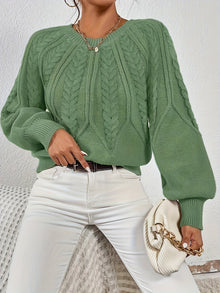 Relaxed Cable-Knit Sweater