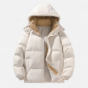 Men’s Detachable-Hood Padded Jacket