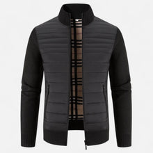 Men’s Fleece Stand-Collar Patchwork Jacket