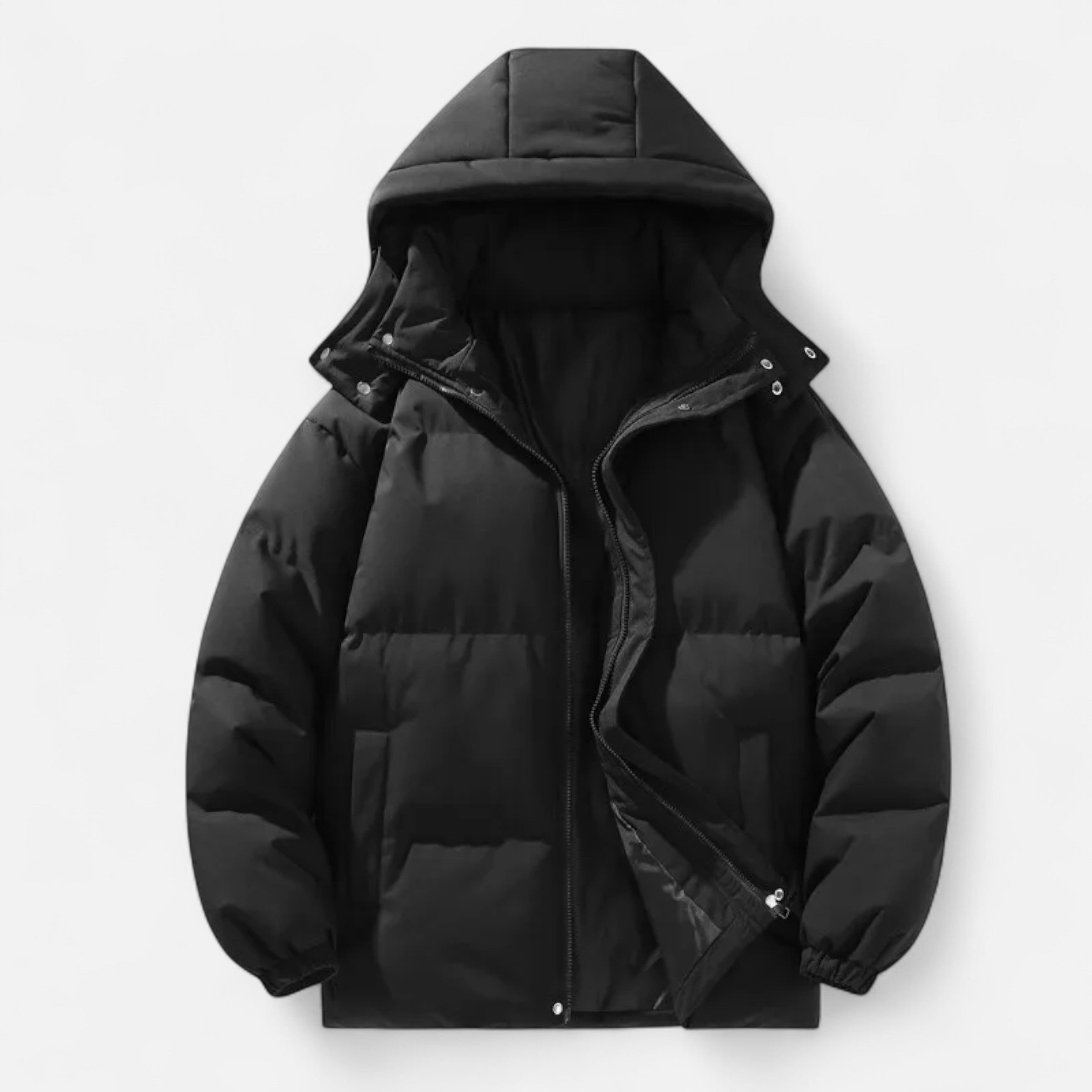 Men’s Detachable-Hood Padded Jacket