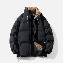 Men’s Oversized Windproof Jacket with Stand Collar
