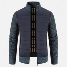 Men’s Fleece Stand-Collar Patchwork Jacket